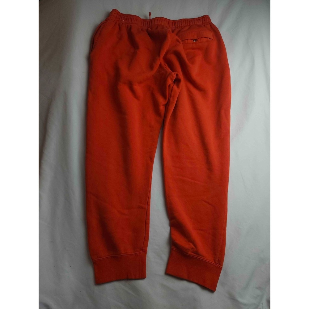 Nike Jogger Sweatpants Mens Large Orange Fleece Athleisure Urban Normcore Casual - Picture 6 of 7